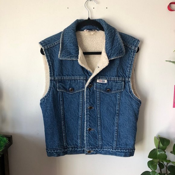 Vintage Sherpa Denim Vest 🐑✨ - Picture 8 of 8